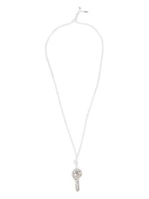 MM6 Maison Margiela Candle Waxed key-pendant Necklace | White
