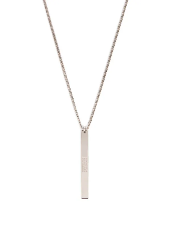 MM6 Maison Margiela Minimal ペンダント ネックレス | シルバートーン 