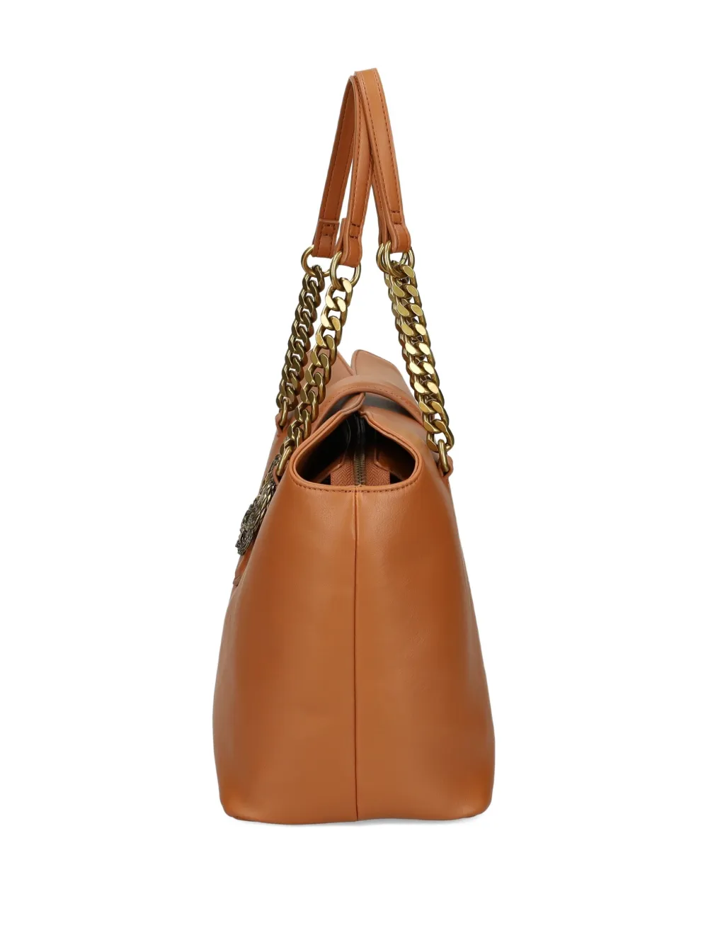 Just Cavalli Snake-plaque Tote Bag In Brown