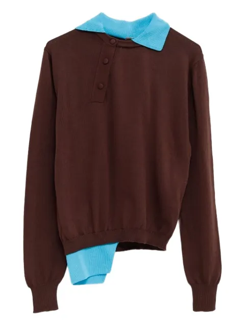 August Barron layered polo shirt
