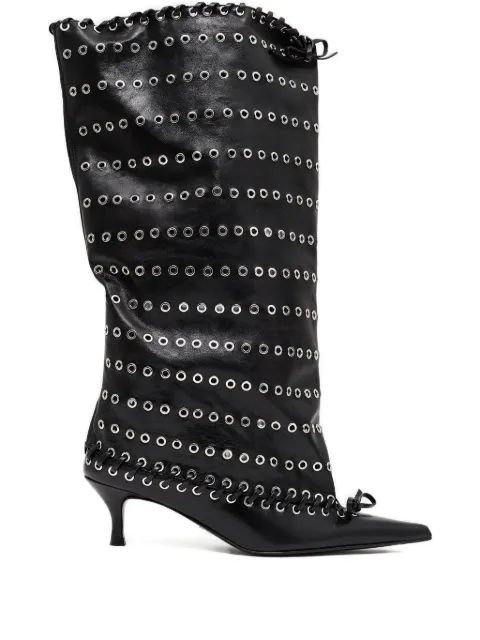 August Barron 60mm eyelet pointed-toe boots