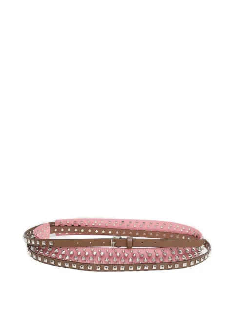 August Barron studded leather belt