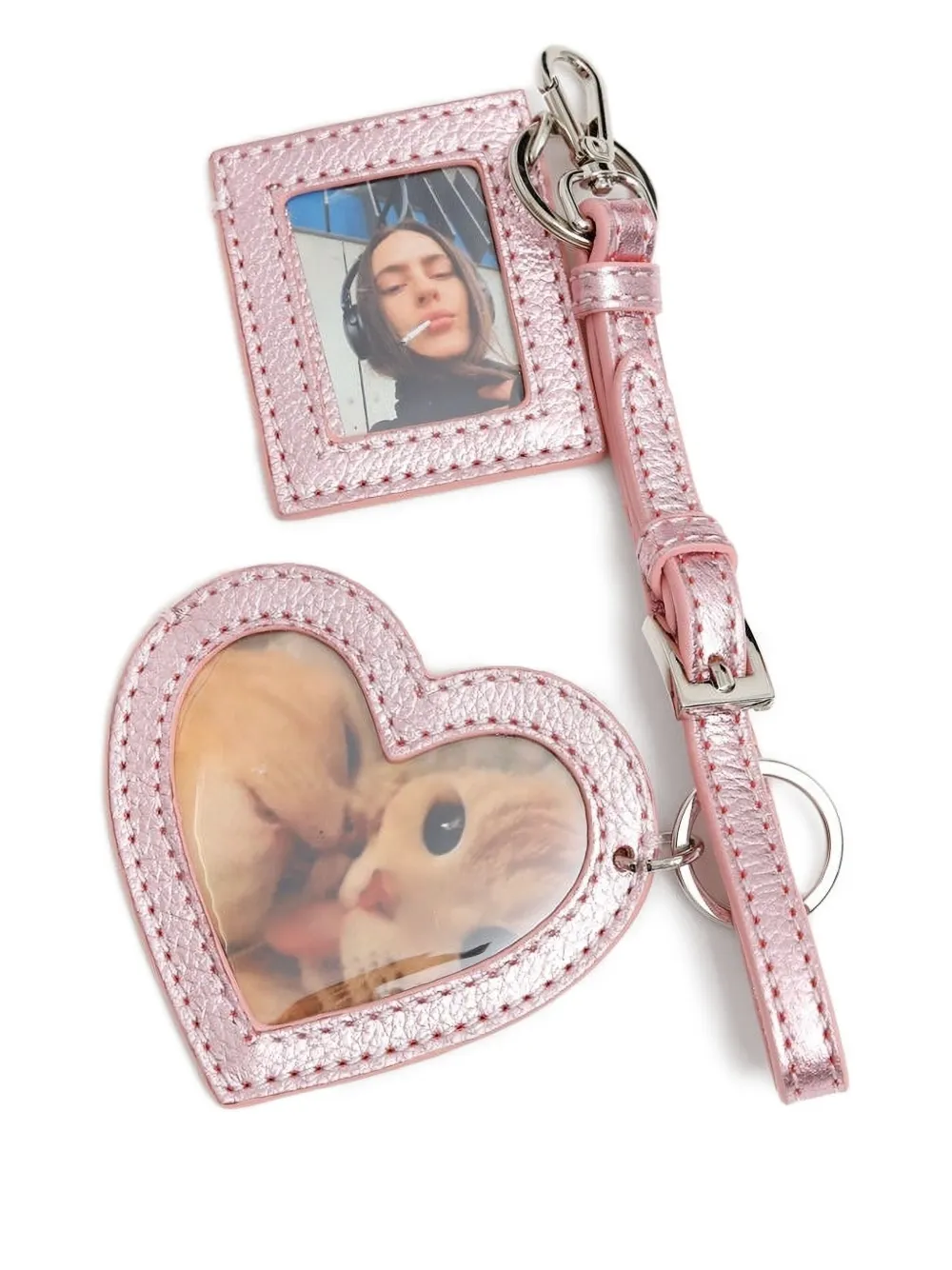 PEPA SALAZAR heart-square charm | Pink | Image 1
