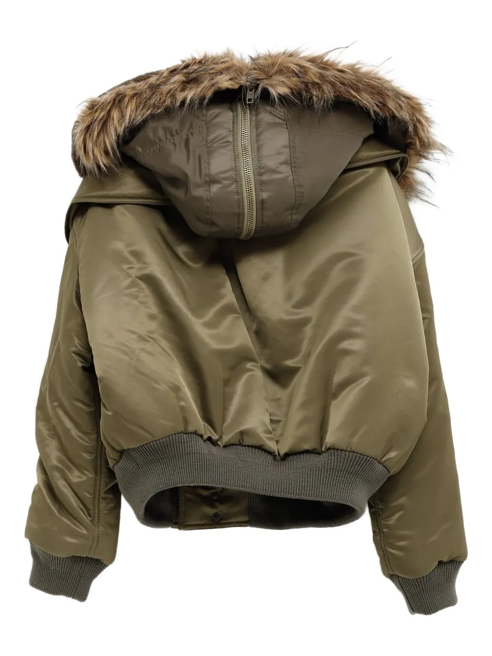 August Barron Fur Hooded Jacket In Multi