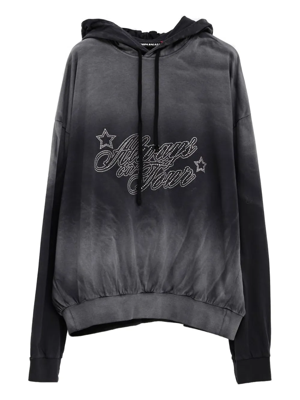 Pepa Salazar Rhinestone-embellishment Hoodie In Black