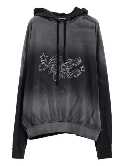 PEPA SALAZAR rhinestone-embellishment hoodie