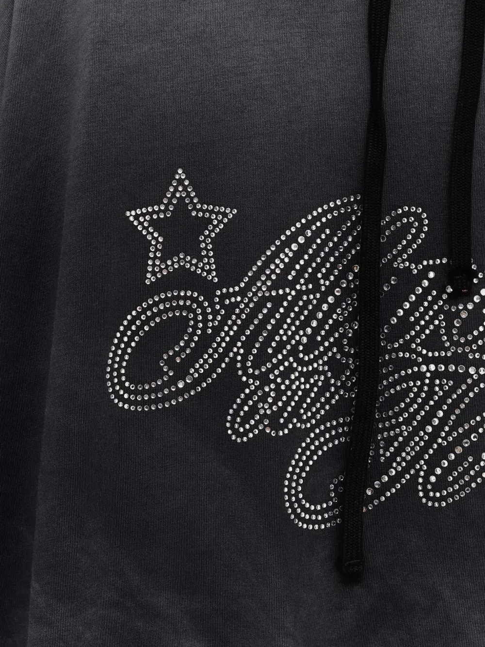 Pepa Salazar Rhinestone-embellishment Hoodie In Black