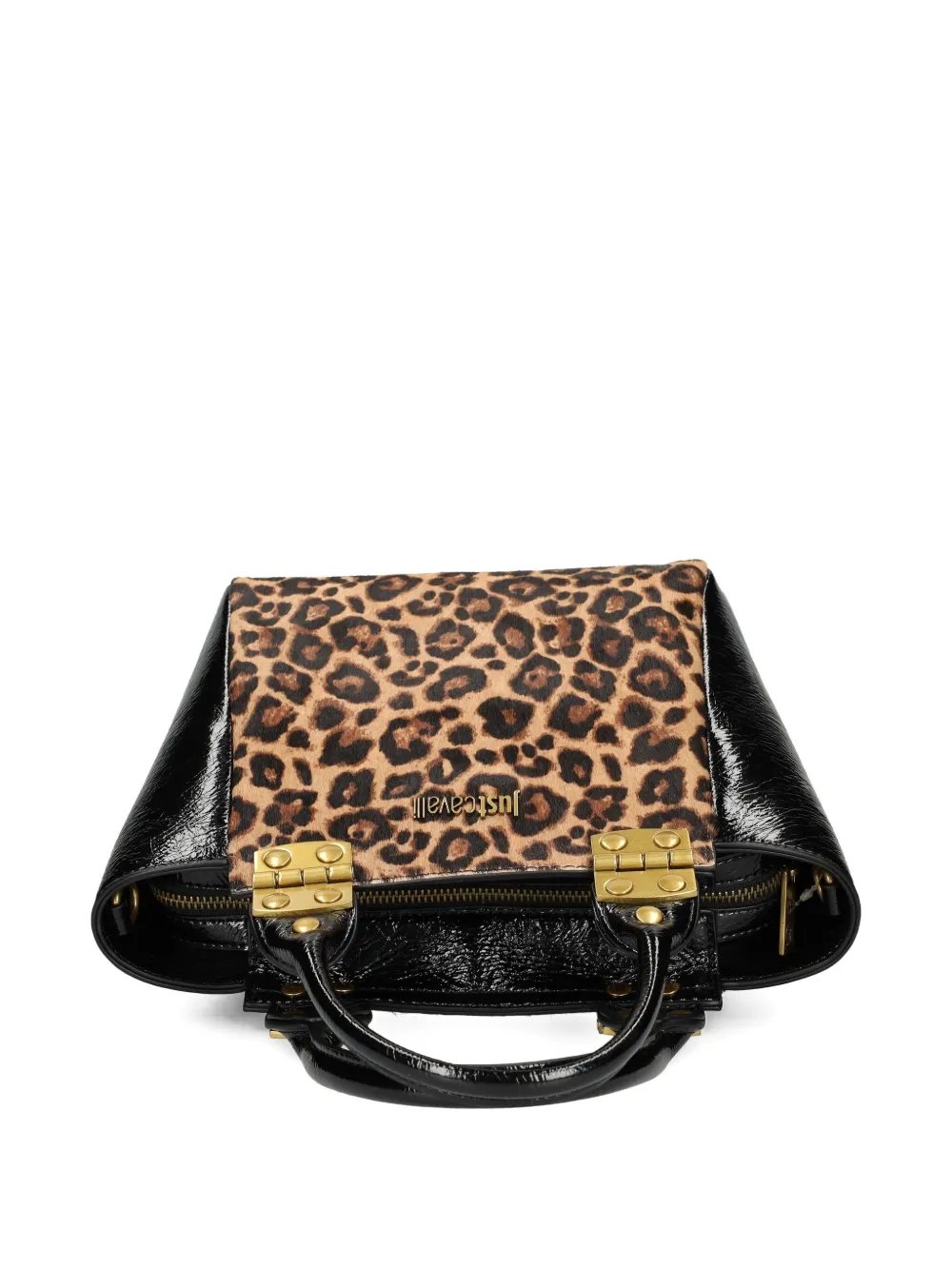 Just Cavalli Leopard-print Tote Bag In Brown