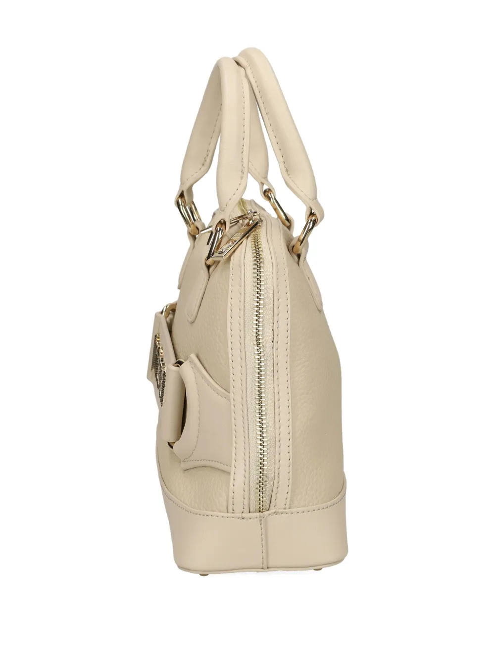 Just Cavalli Logo-plaque Tote Bag In Neutral