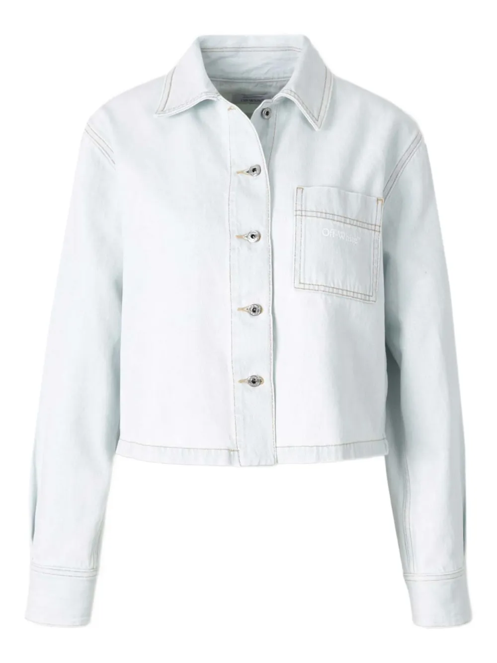 Off-White button stripes jacket | Blue | Image 1