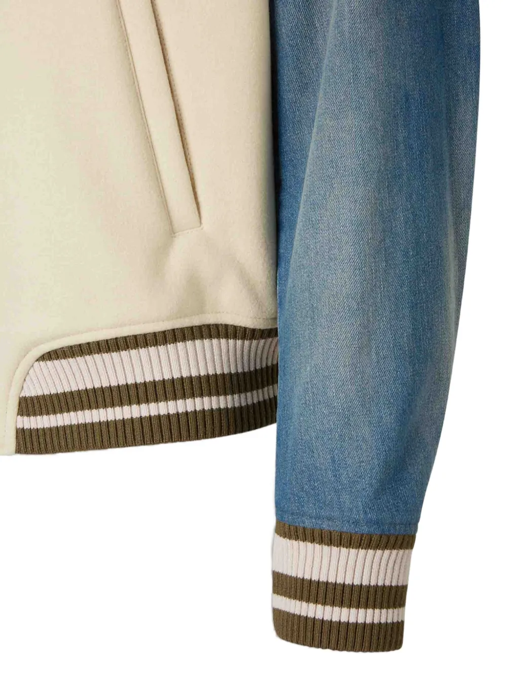 Off-White Jack met borduurwerk en knopen Beige