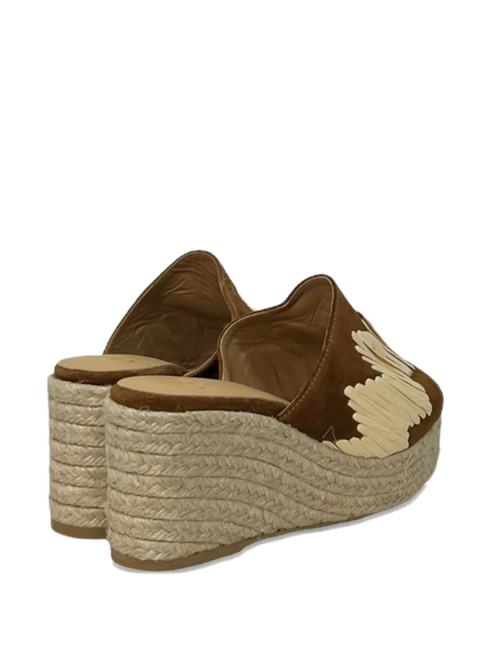 Castañer 70 mm sandalen met plateauzool Beige