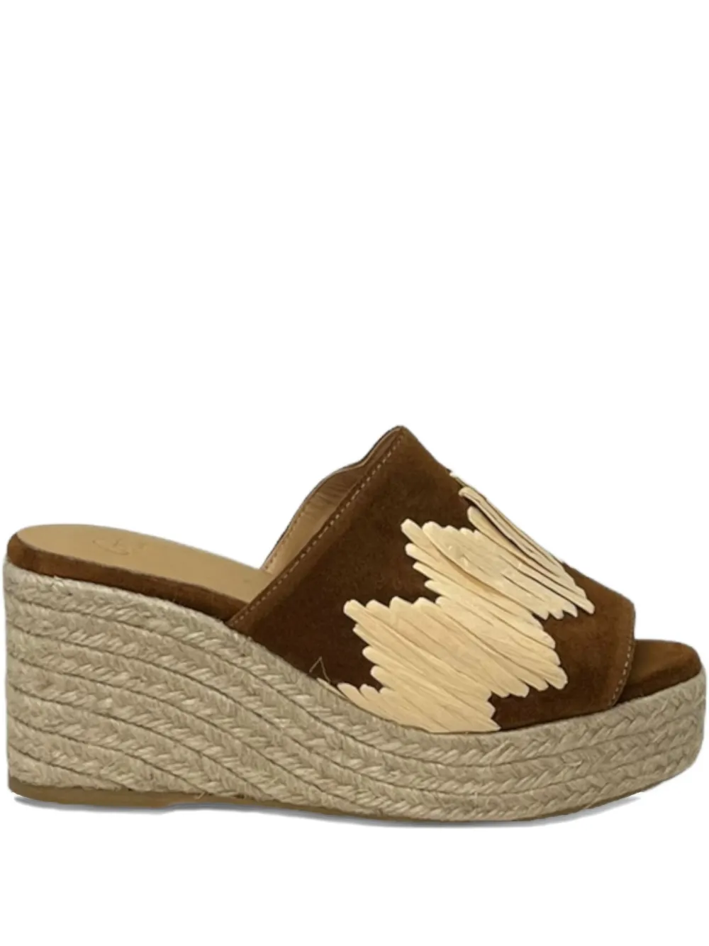 Castaã±er 70mm Platform Sandals In Brown