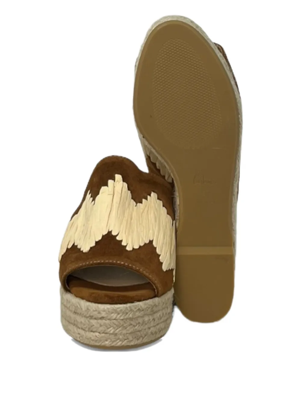 Castañer 70 mm sandalen met plateauzool Beige