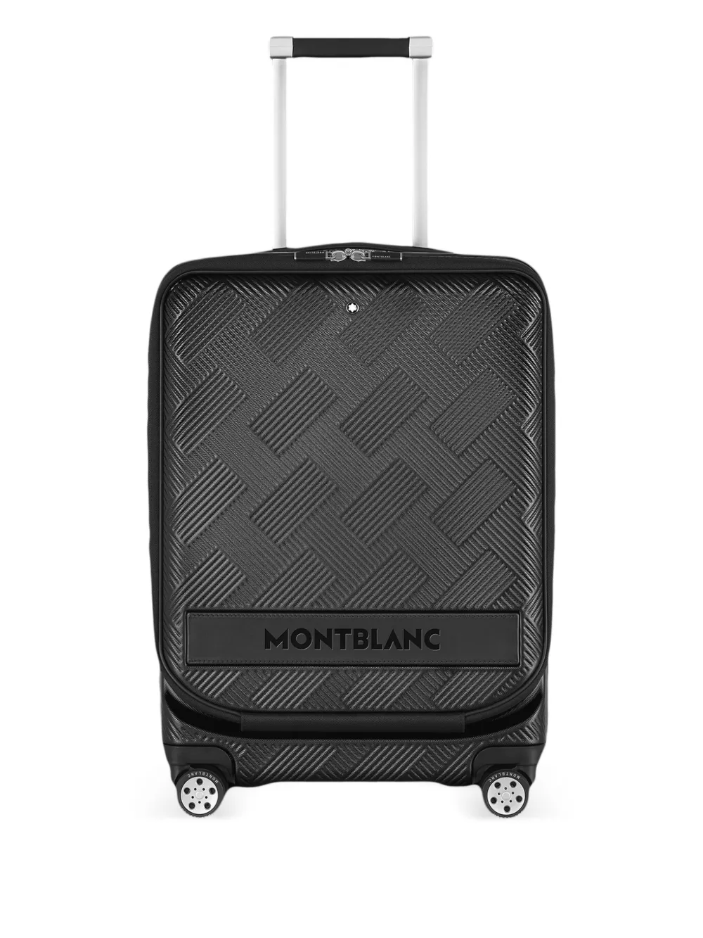Montblanc Cabine rolkoffer met textuur Zwart