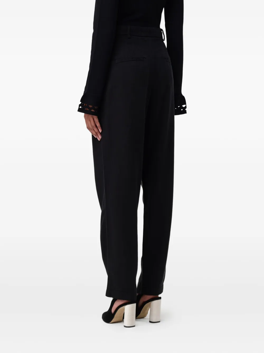 Twinset Pleated Trousers In Black