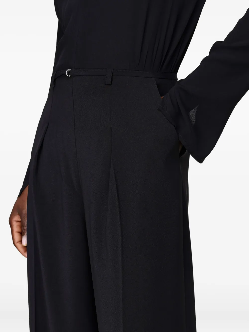 Patrizia Pepe Zip-fastening Jumpsuit In Black