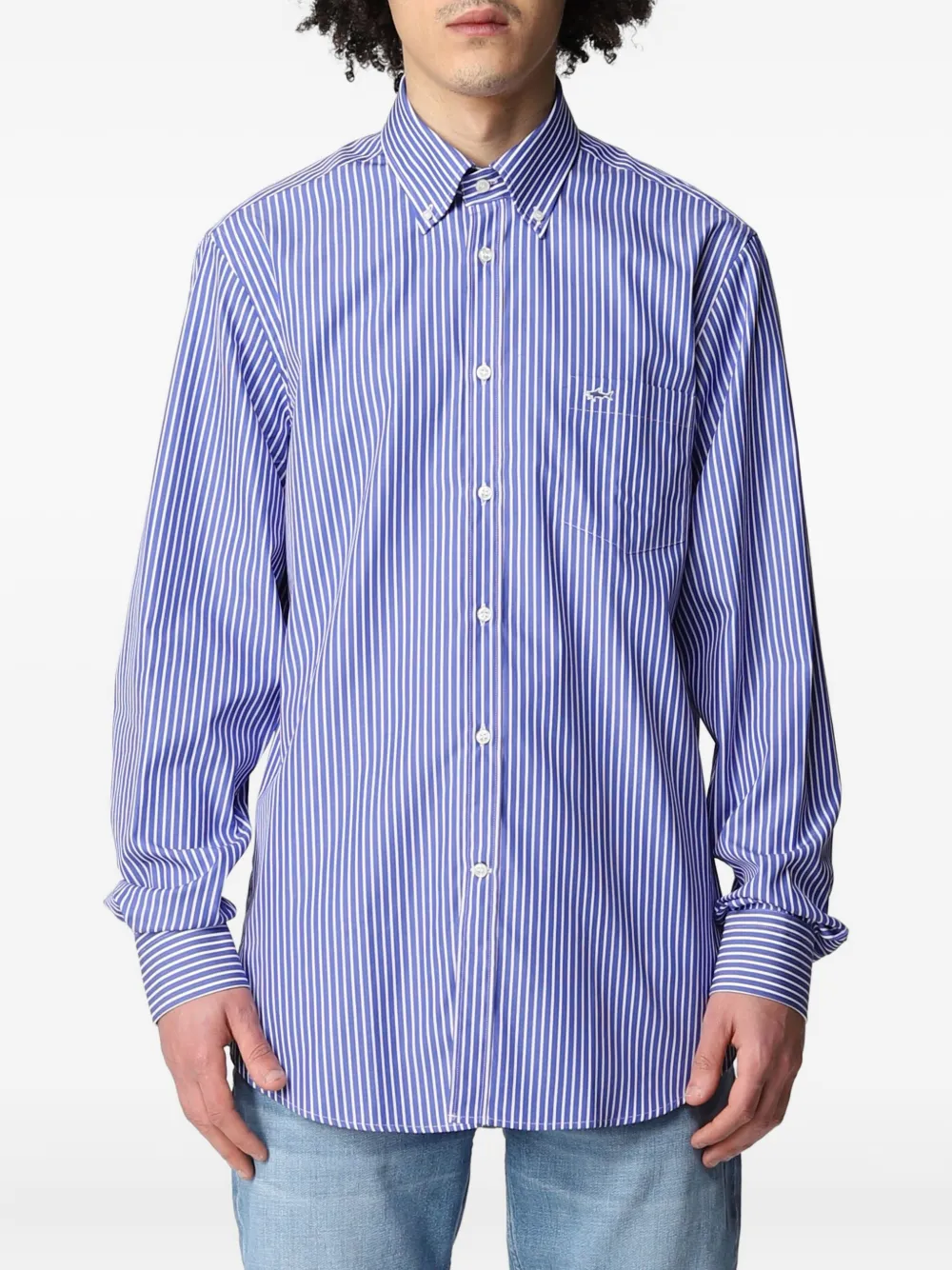 Paul & Shark camisa con rayas estampadas | azul | Image 1