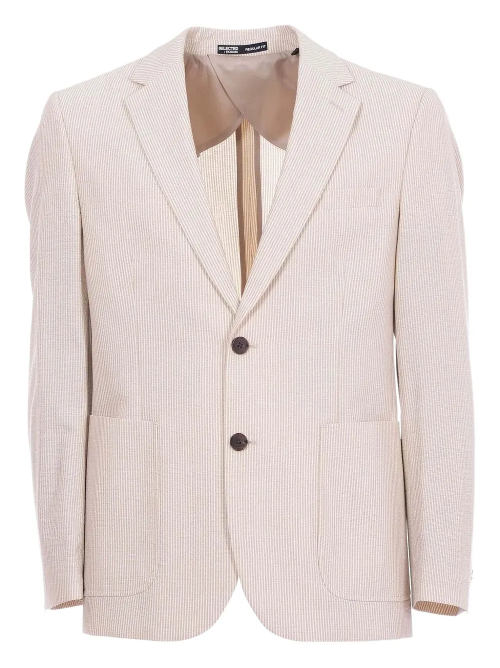 SELECTED Yale seersucker blazer | Neutrals | Image 1