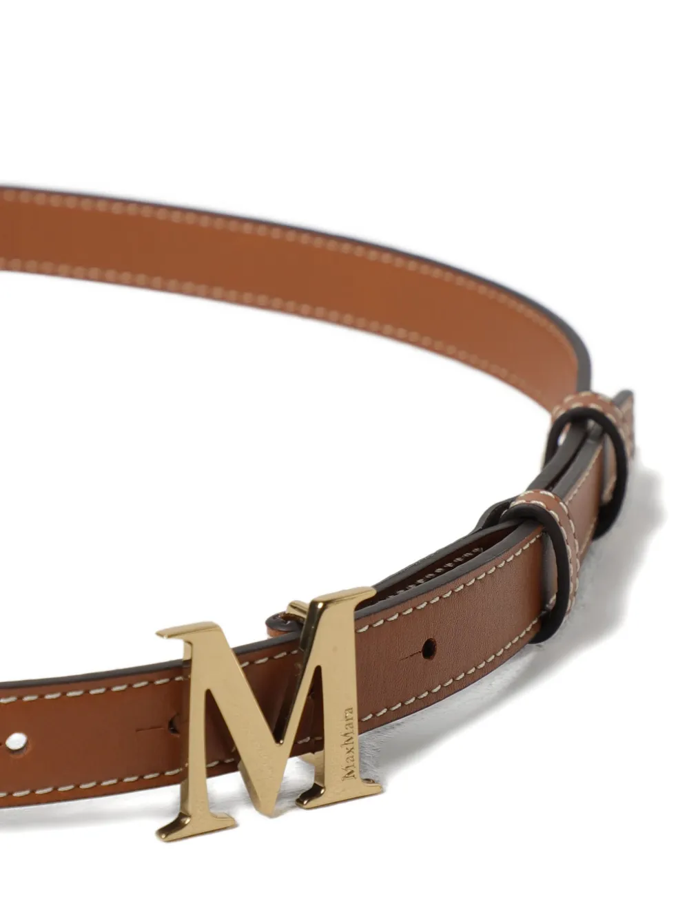 Max Mara logo buckle belt - Bruin