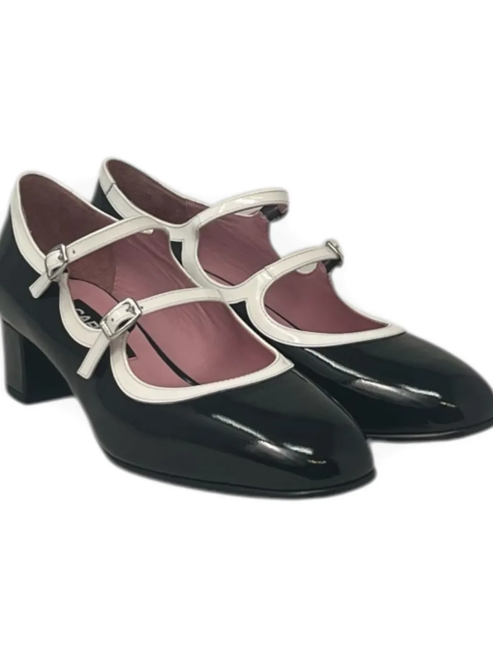 Carel Paris 40mm Double-strap Bleuet Pumps In Black