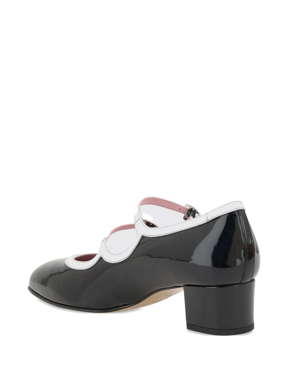 Carel Paris 40mm Double-strap Bleuet Pumps In Black