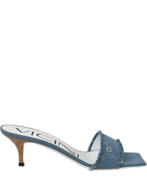 Vicini frayed heeled sandals