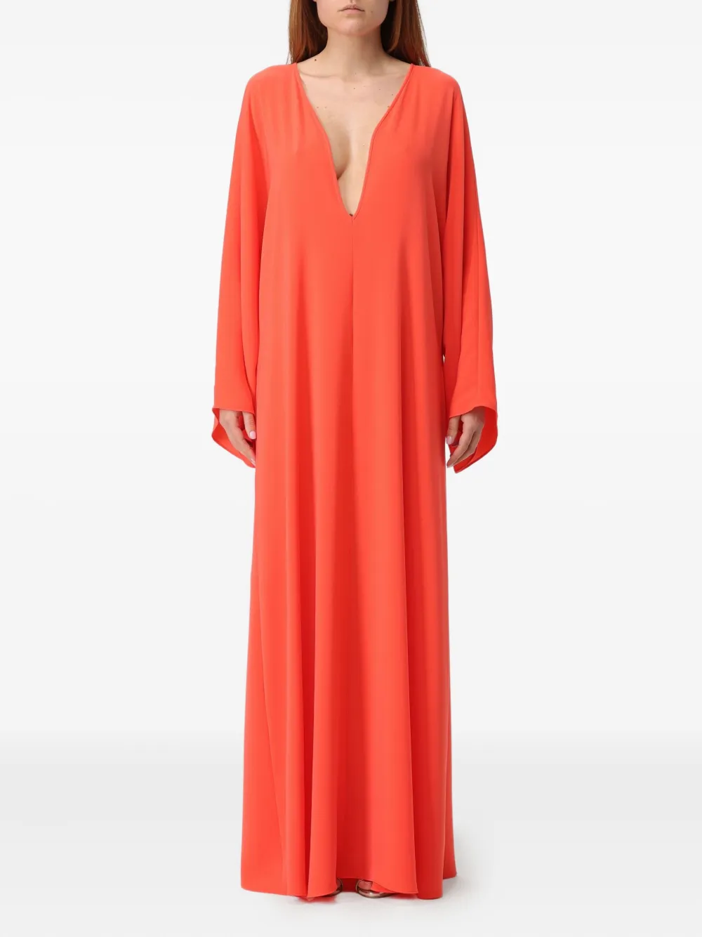 Max Mara Studio Dress Woman Coral In Orange