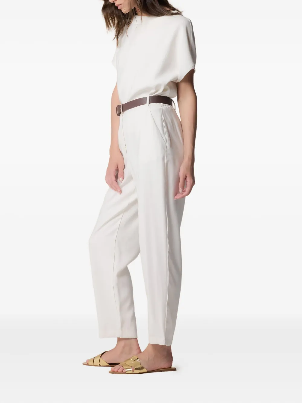 Kocca Laerte Belted Trousers In White