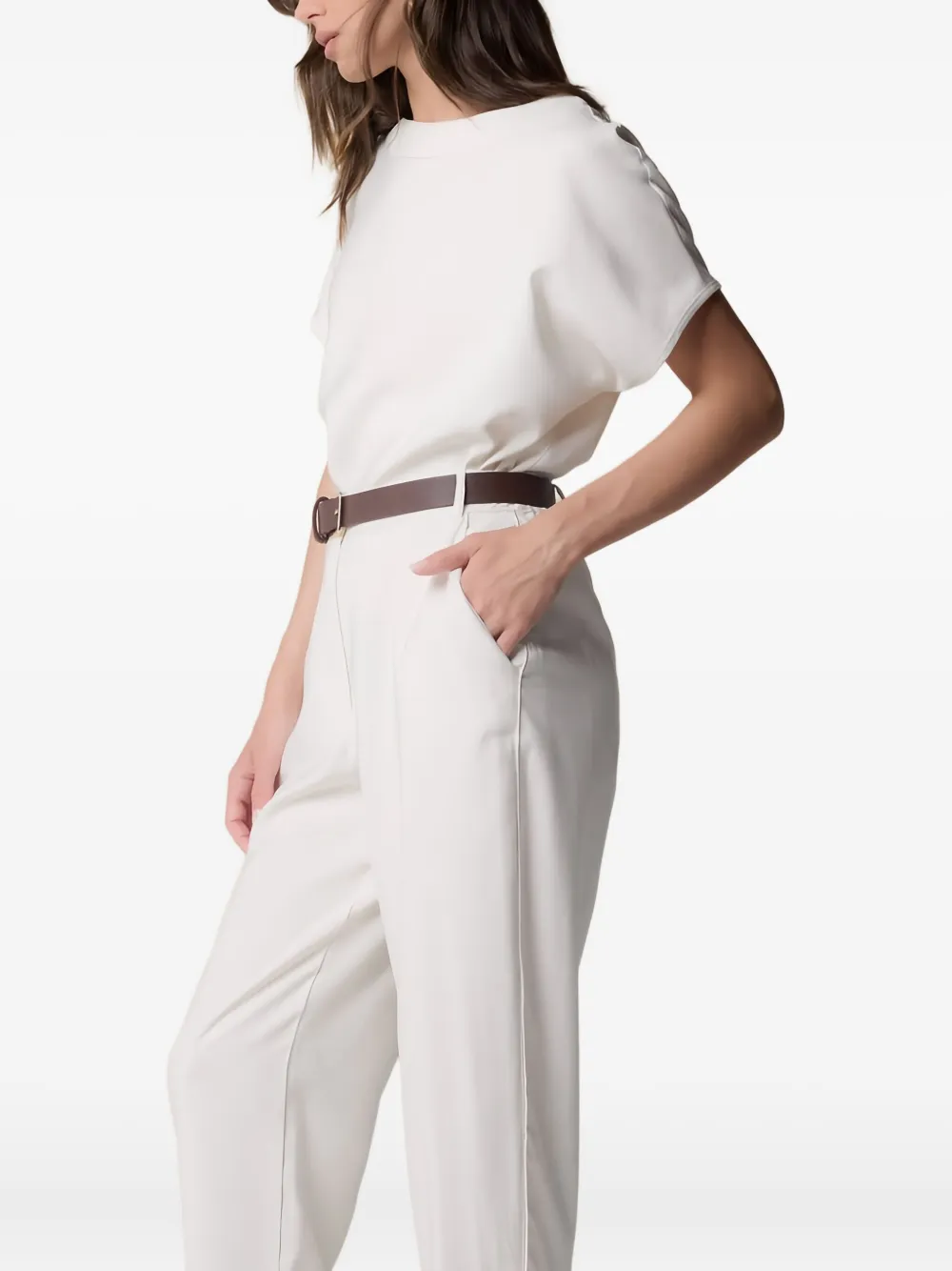 Kocca Laerte Belted Trousers In White