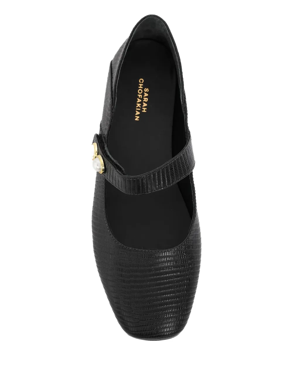 Sarah Chofakian Brume Ballet Flats In Black
