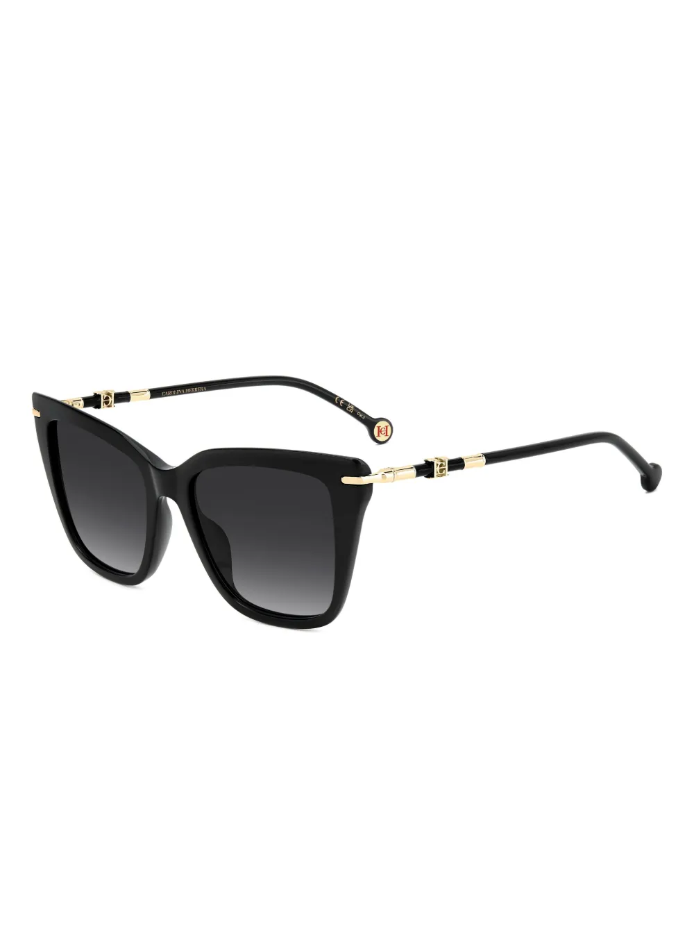 Carolina Herrera embellished cat-eye frame sunglasses - Zwart