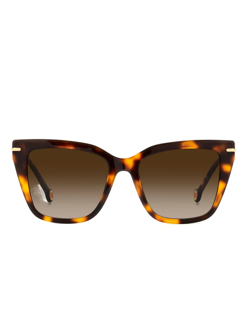 Carolina Herrera Cat-eye Tortoiseshell Sunglasses In Brown