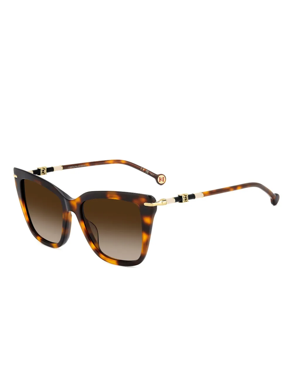 Carolina Herrera Cat-eye Tortoiseshell Sunglasses In Brown