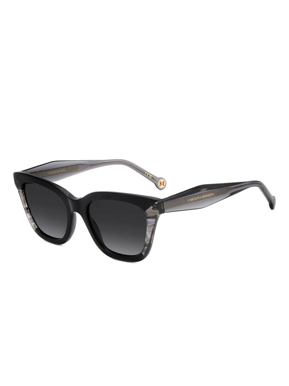 Carolina Herrera embellished cat-eye sunglasses - Zwart