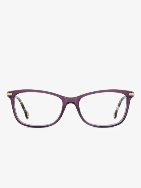 Carolina Herrera square-frame patterned-temples glasses