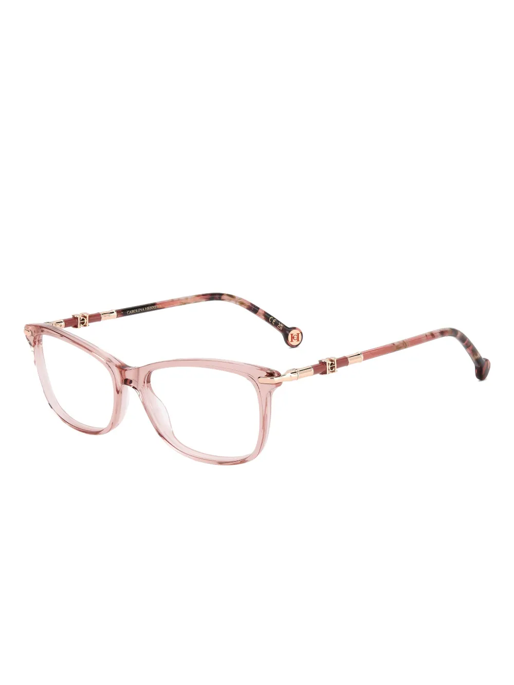 Carolina Herrera Square-frame Glasses In Brown