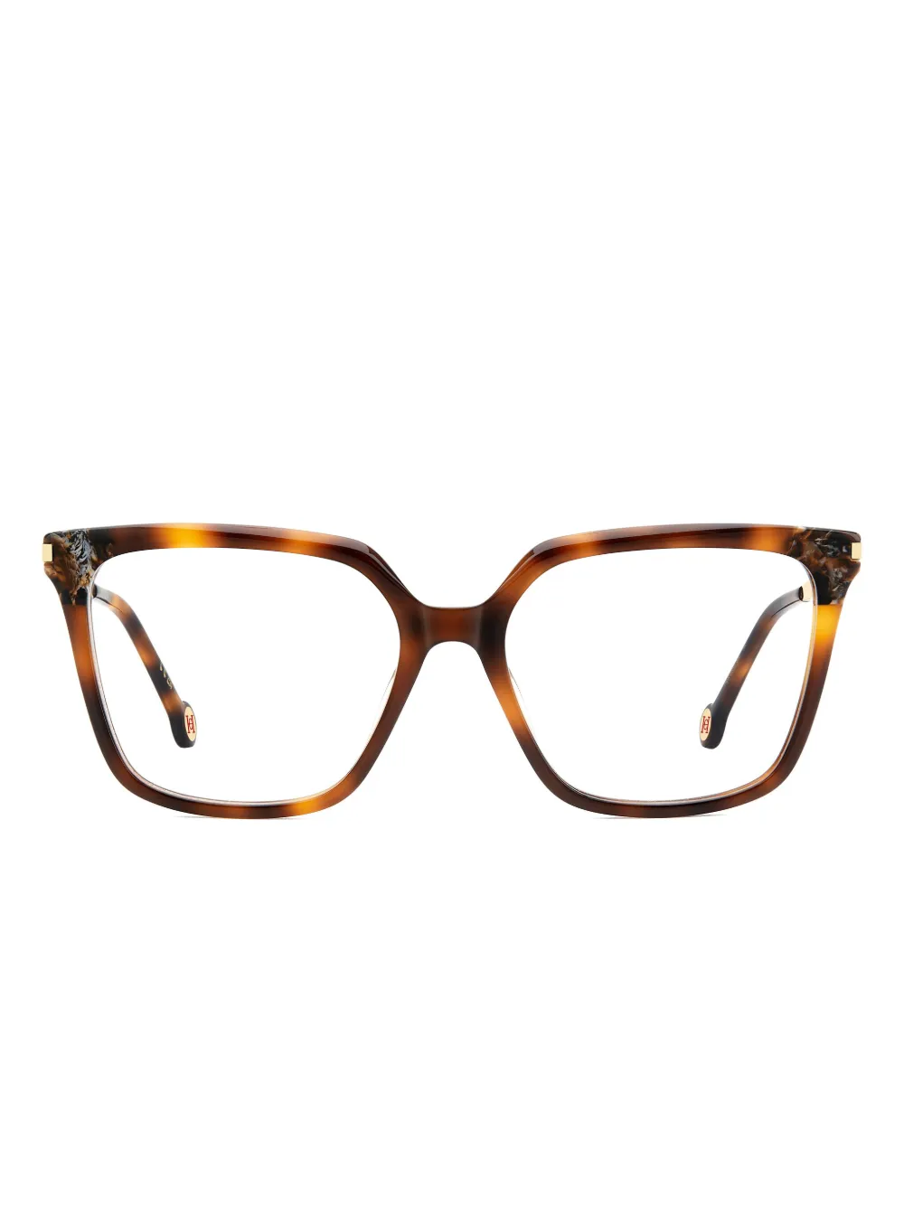 Carolina Herrera Square-frame Tortoiseshell Glasses In Brown
