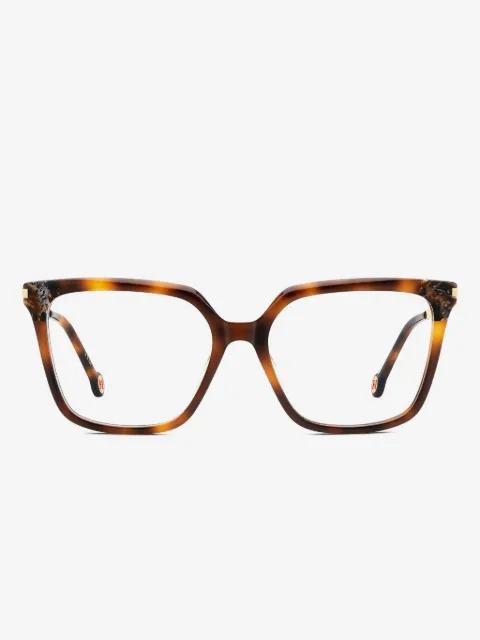 Carolina Herrera square-frame tortoiseshell glasses