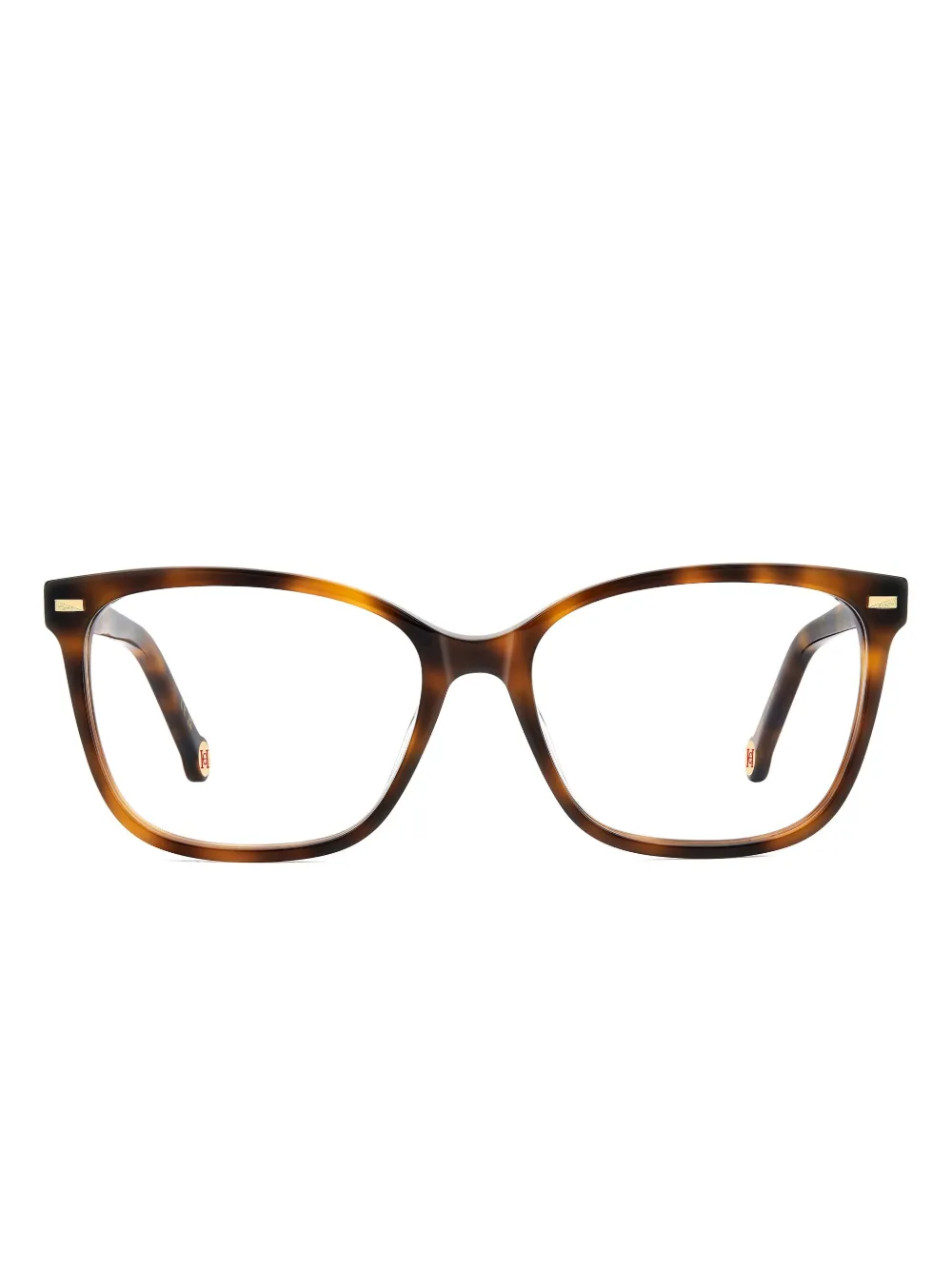 Carolina Herrera Square-frame Tortoiseshell Glasses In Brown