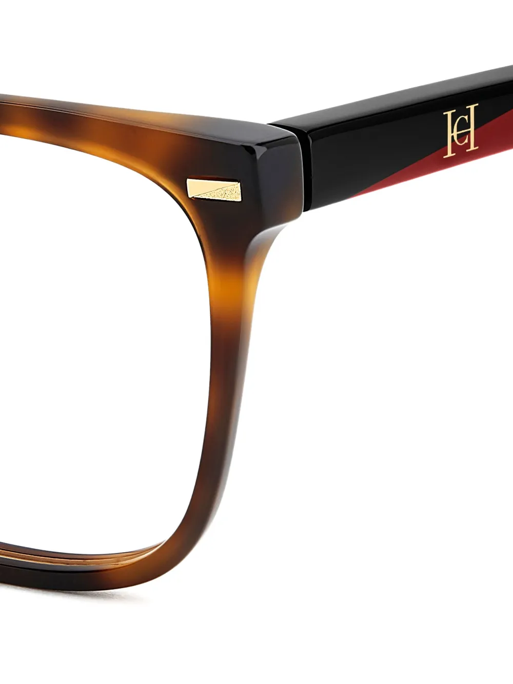 Carolina Herrera Square-frame Tortoiseshell Glasses In Brown
