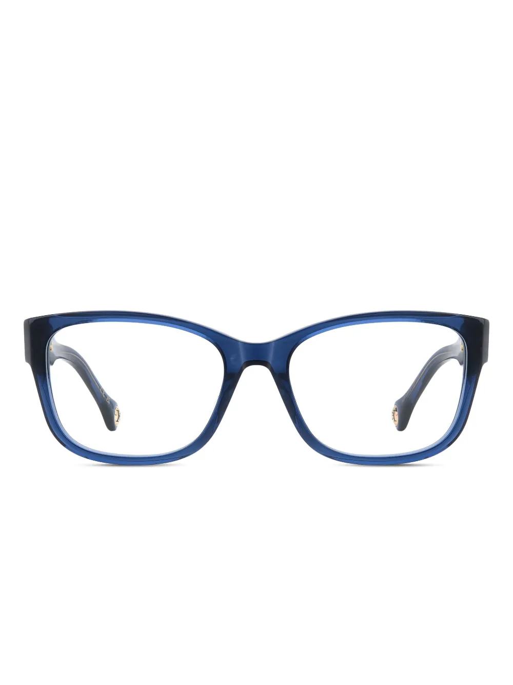 Carolina+Herrera+lunettes+de+vue+carrees+à+logo+-+Bleu