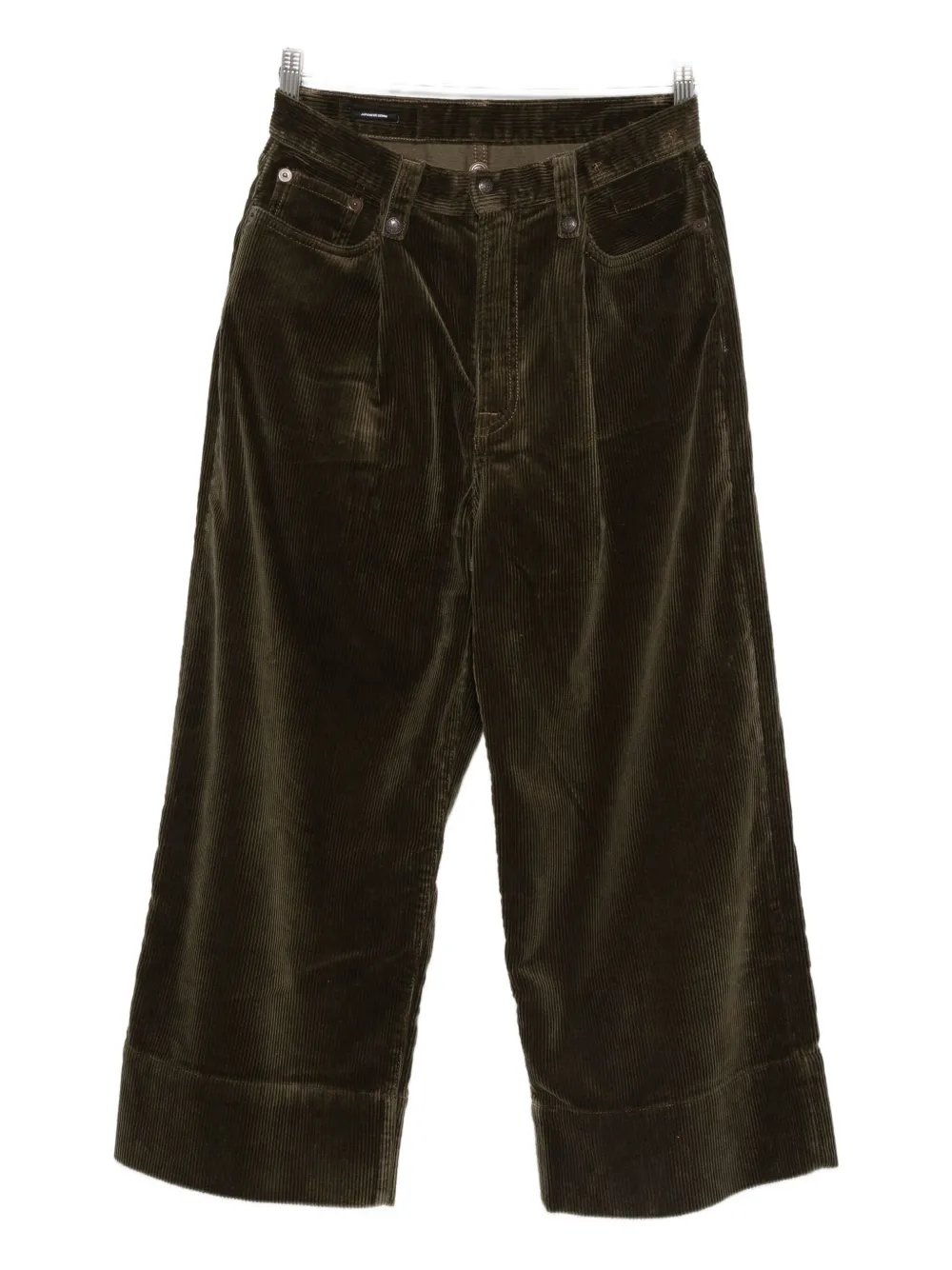 R13 Pleated Corduroy Denim In Green