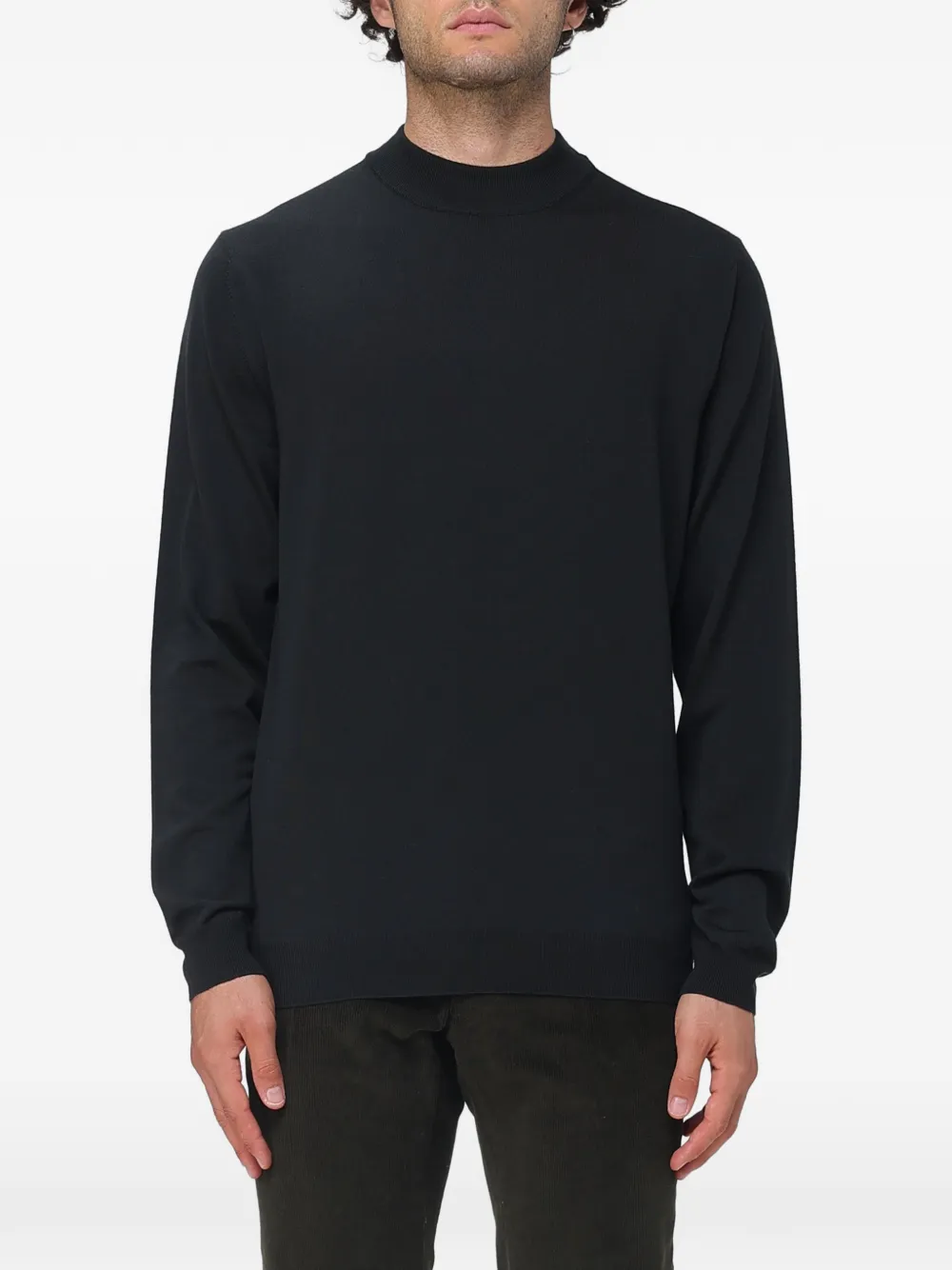 Zanone ribbed-trim sweater