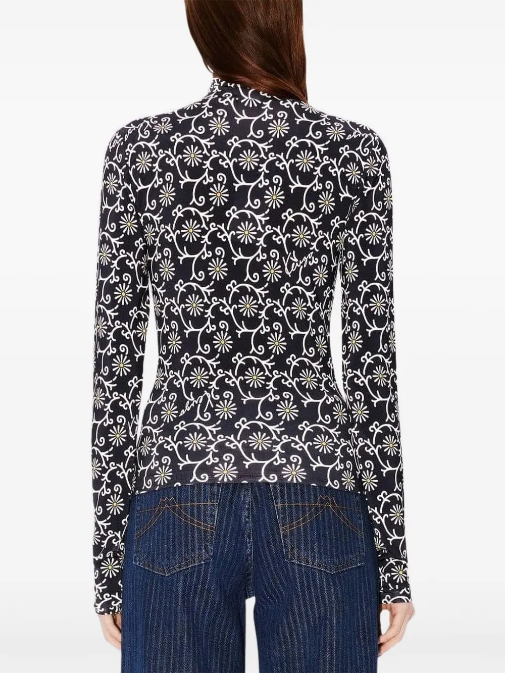 Kenzo flower-print turtleneck T-shirt | T-Shirts & Jersey Shirts | Image 2