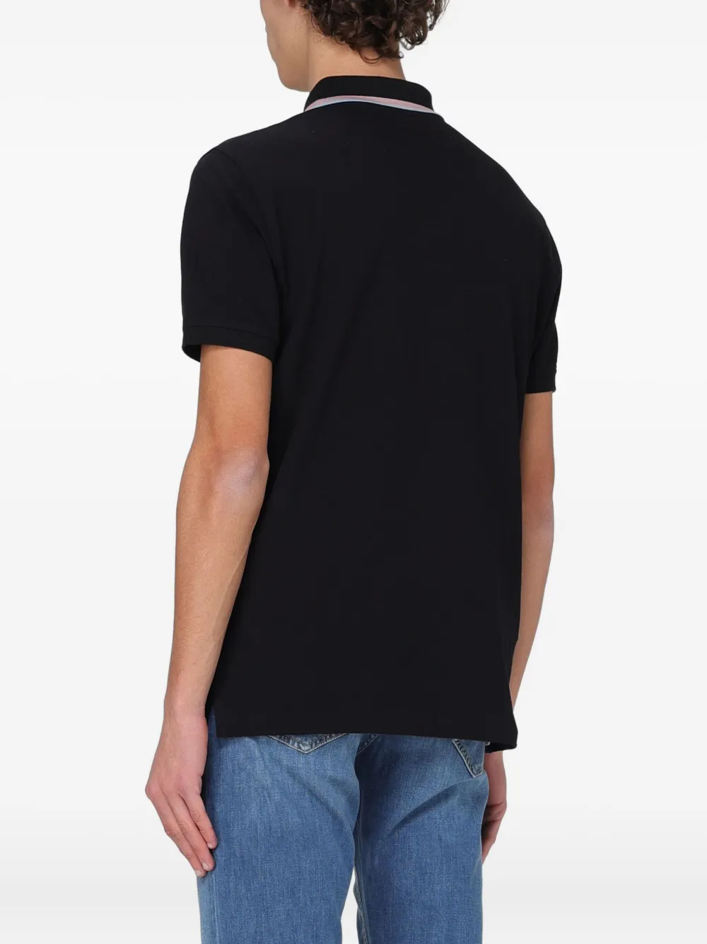 Paul Smith Broad Stripe Zebra polo shirt - Zwart