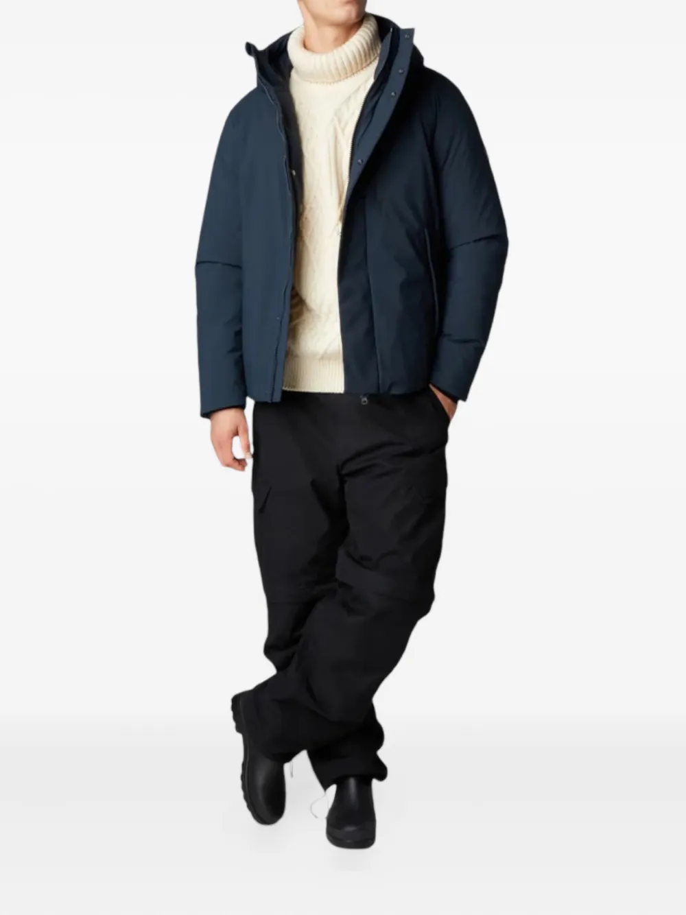 Save The Duck Ulmus Hooded Jacket In Blue