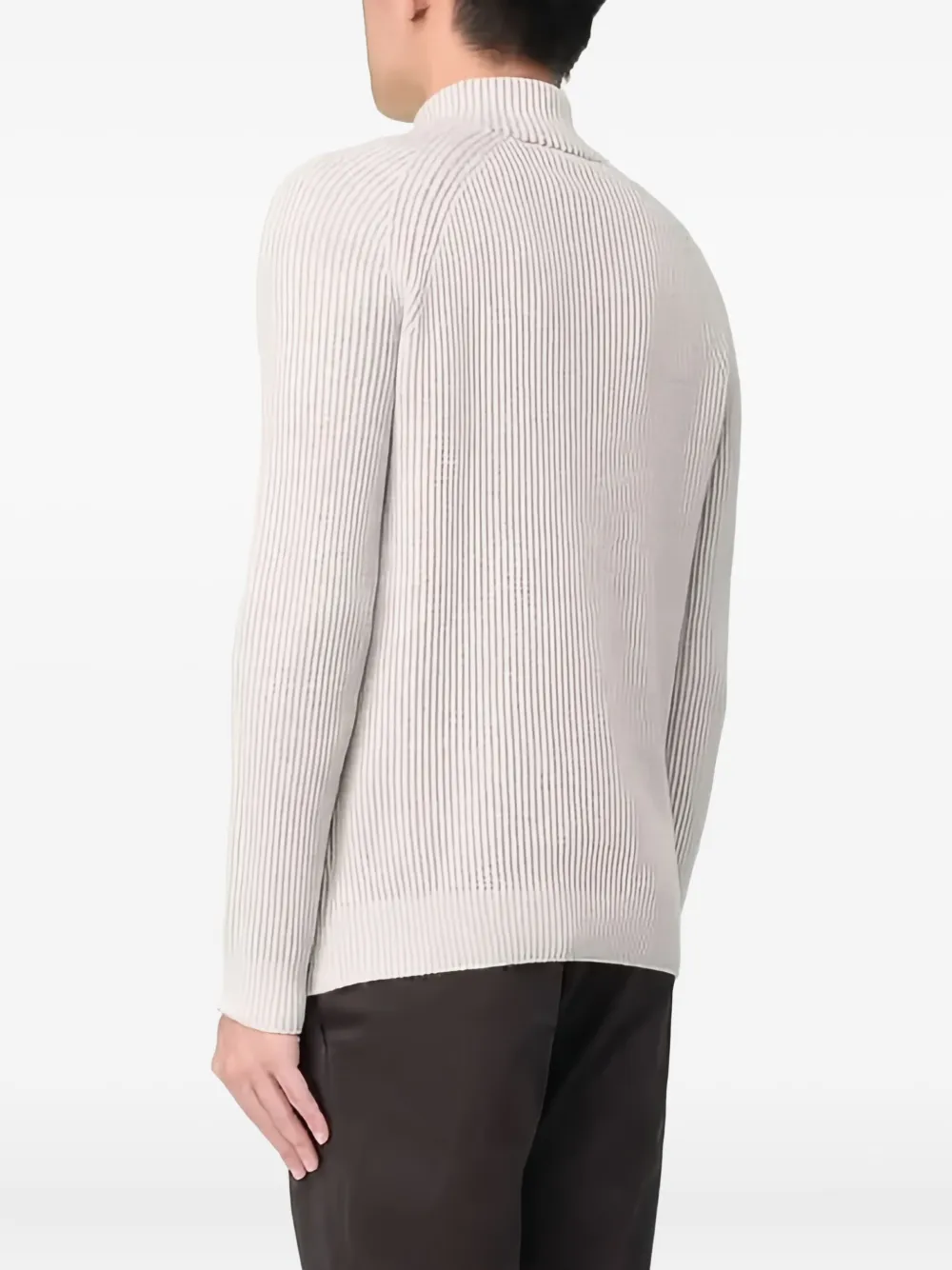 Zanone ribbed-knit jumper - Beige