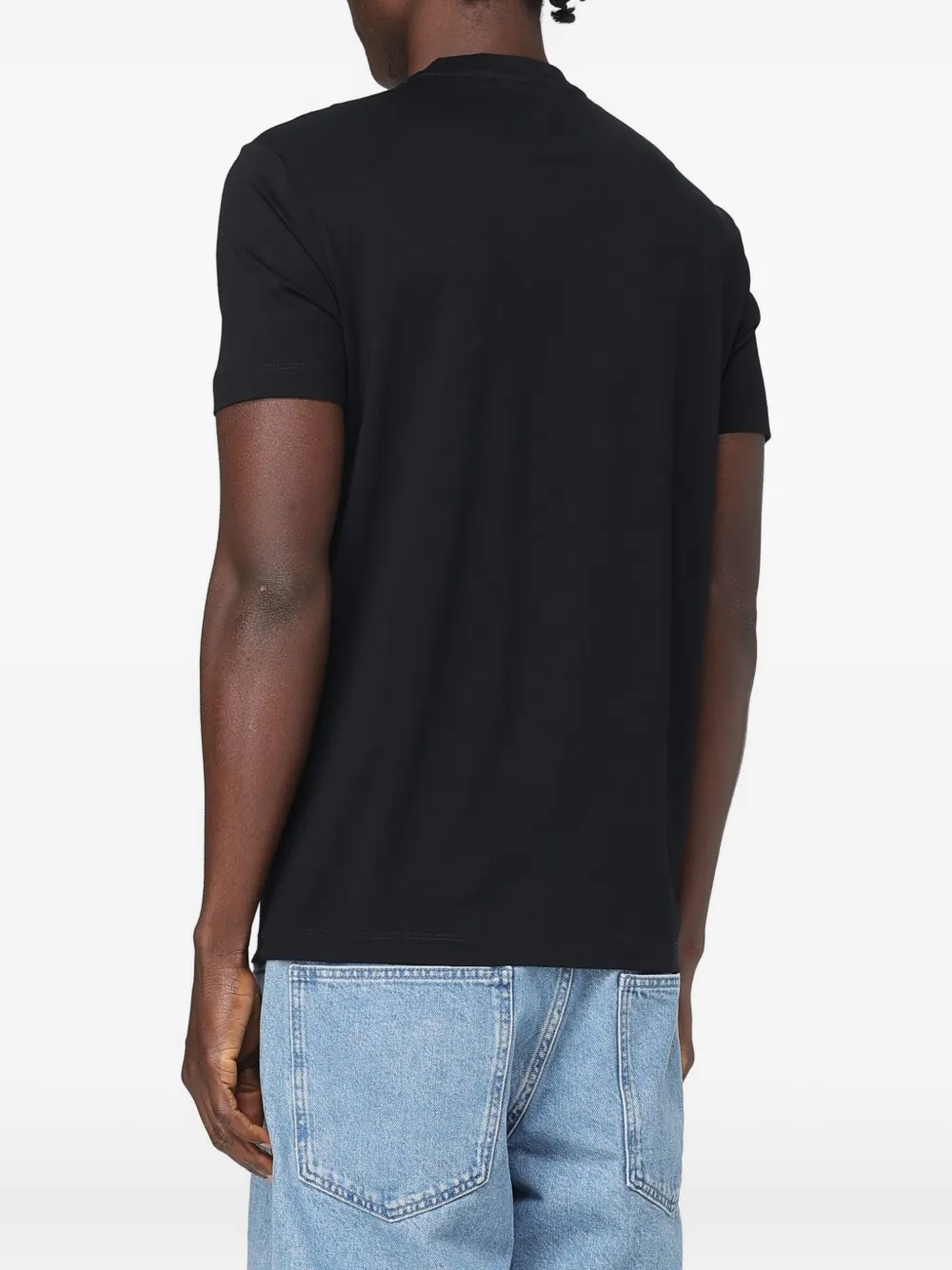 Giorgio Armani logo T-shirt - Zwart