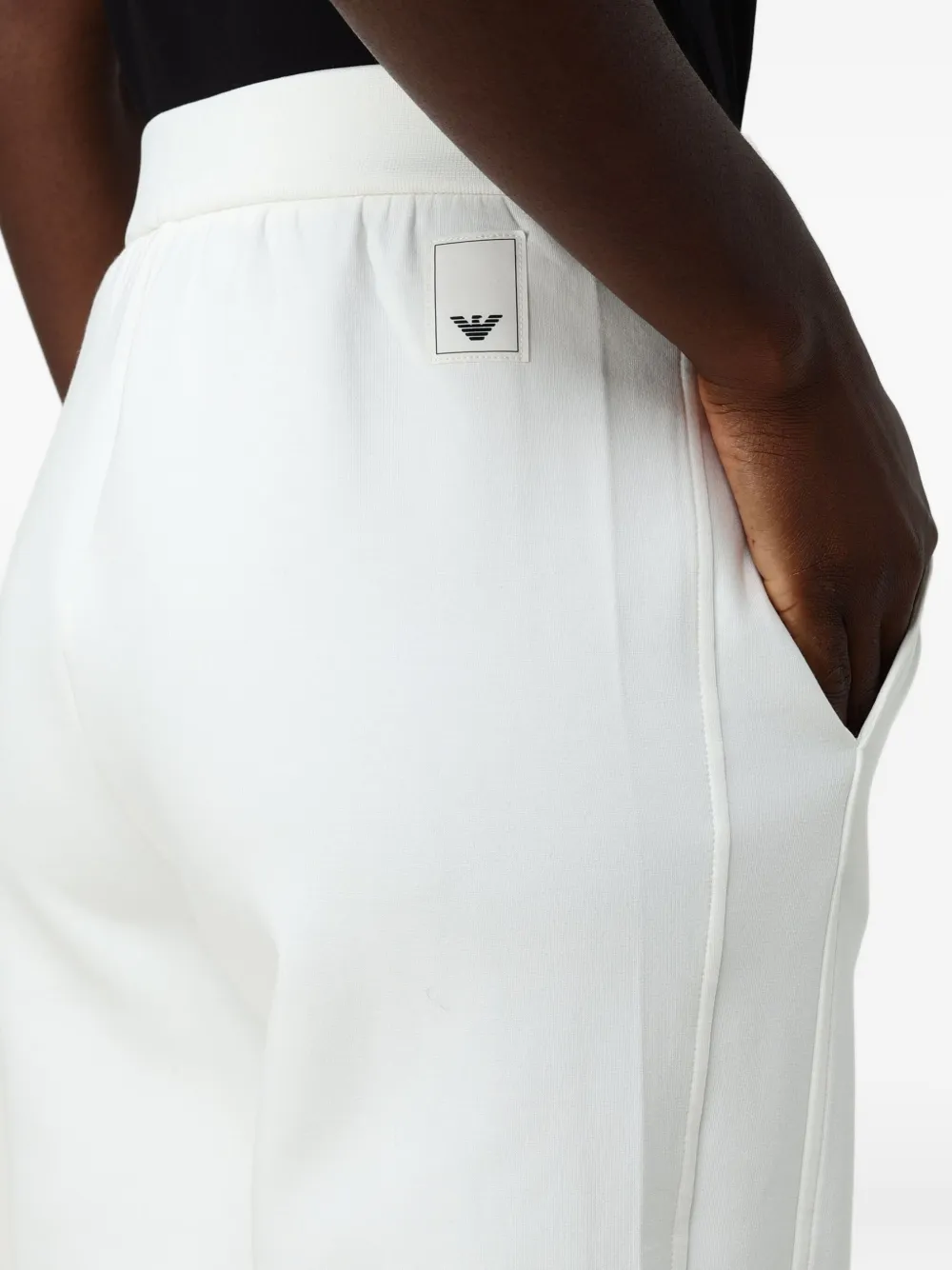 Emporio Armani Trainingsbroek met zijstreep Wit